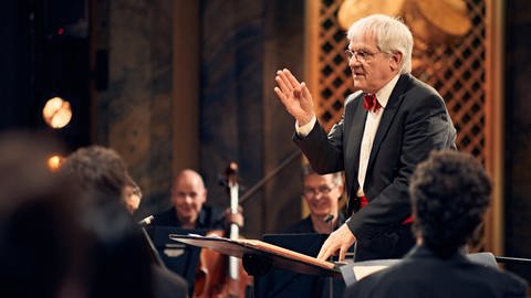 Reinhard Goebel dirigiert das SWR Symphonieorchester (Foto: SWR, Elmar Witt)