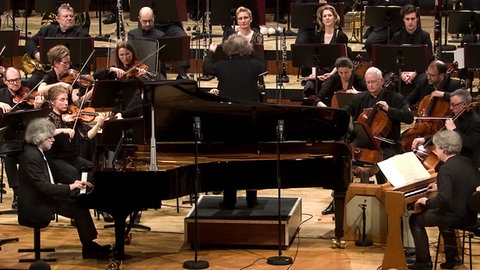 François-Frédéric Guy (Klavier), Thomas Bloch (Ondes Martenot), SWR Symphonieorchester (Foto: SWR) François-Frédéric Guy (Klavier), Thomas Bloch (Ondes Martenot), SWR Symphonieorchester
