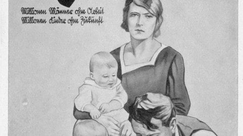 Wahlplakat fordert Frauen auf, Hitler zu wählen (Foto: IMAGO, imago/teutopress) Wahlplakat fordert Frauen auf, Hitler zu wählen