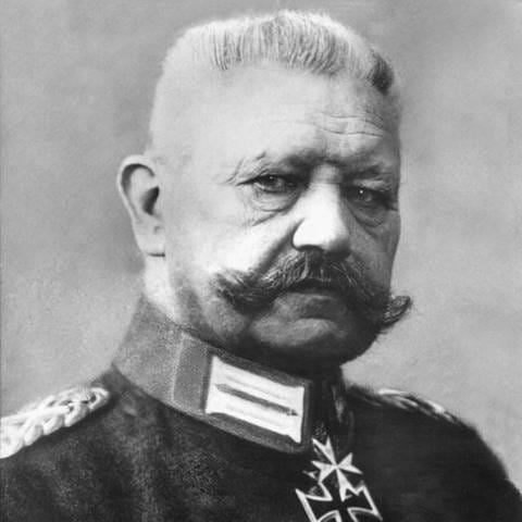 Paul von Hindenburg im Portrait, undatierte Aufnahme, schwarzweiß