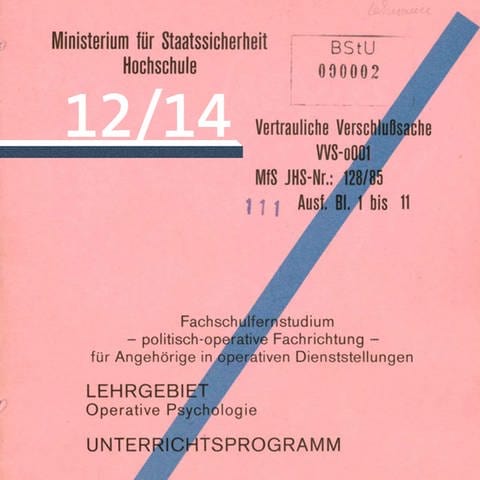 Stasi-Akte Audiofolge 12 (Foto: SWR, BStU)