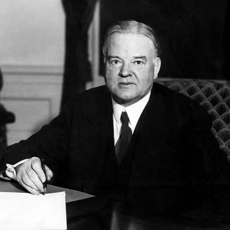 Herbert Hoover, US-Präsident (1929 bis März 1933), um das Jahr 1939 (Foto: picture-alliance / Reportdienste, picture alliance/Everett Collection)