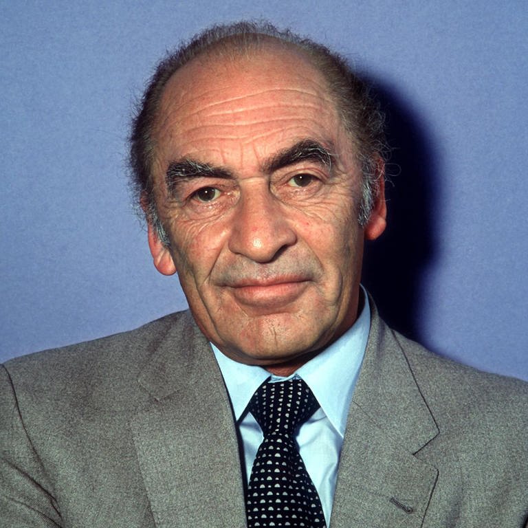 Der Intendant des Süddeutschen Rundfunks, Professor Dr. Hans Bausch, aufgenommen auf der IFA 1981 in Berlin