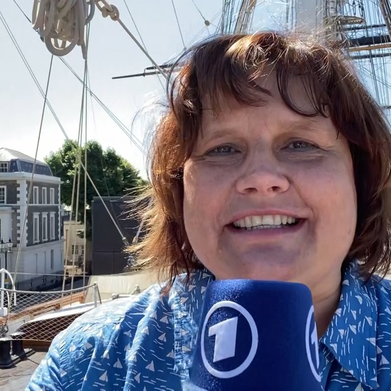Gabi Biesinger: Welcome im ARD Studio London! (Foto: SWR)