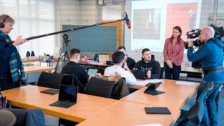 Korrespondenten machen Schule (Foto: LMZ, Christian Reinhold)