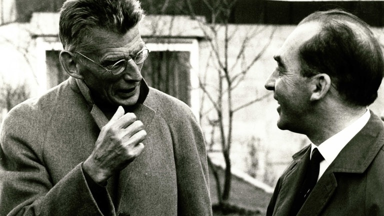 Samuel Beckett im Gespräch (Foto: SWR, Hugo Jehle) Samuel Beckett im Gespräch