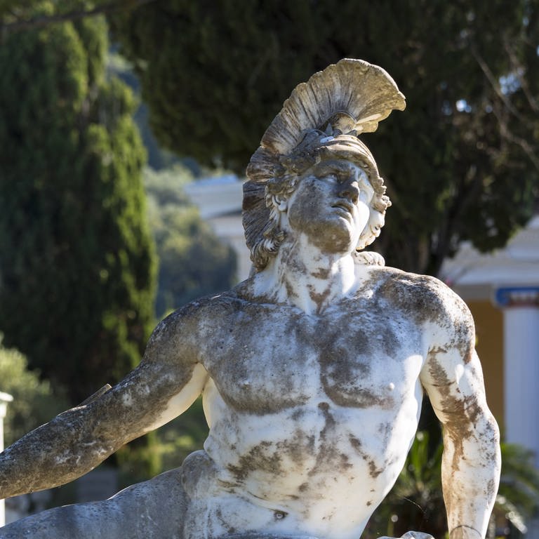 Der sterbende Achill im Achilleion auf Korfu (Foto: IMAGO, IMAGO / robertharding)