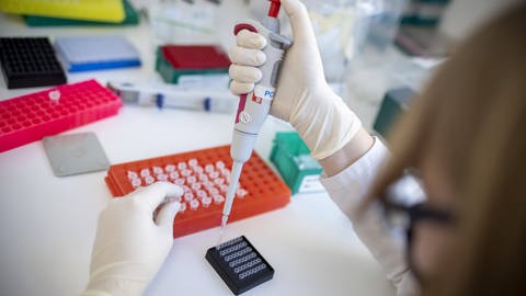 Laborantin im PCR Labor